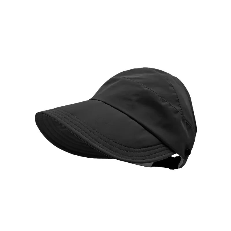 Summer Lightweight Style, Can Tie Up in A High Ponytail, Can Also Wear A Mask and A Sun Hat for Protection.