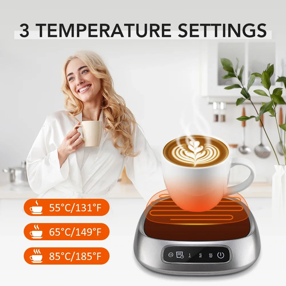 Cup Heater USB Coffee Mug Warmer Electric Milk Tea Cup Heating Coaster Cup Warmer For Home Office USB Voice Desk Cup Warmer