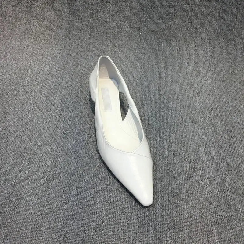 Shoes for Woman 2024 Comfortable Women's Summer Footwear Moccasins Blue Low Heel Elegant Pointed Toe High Quality Popular Young