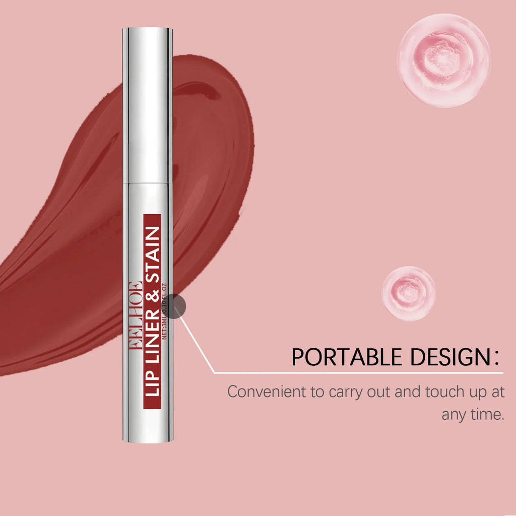 EELHOE Peel off Lip Liner Tattoo 3 Colors Matte Waterproof Non-stick Tear-Off Lip Stain Long Lasting Lip Liner Make up Cosmetics