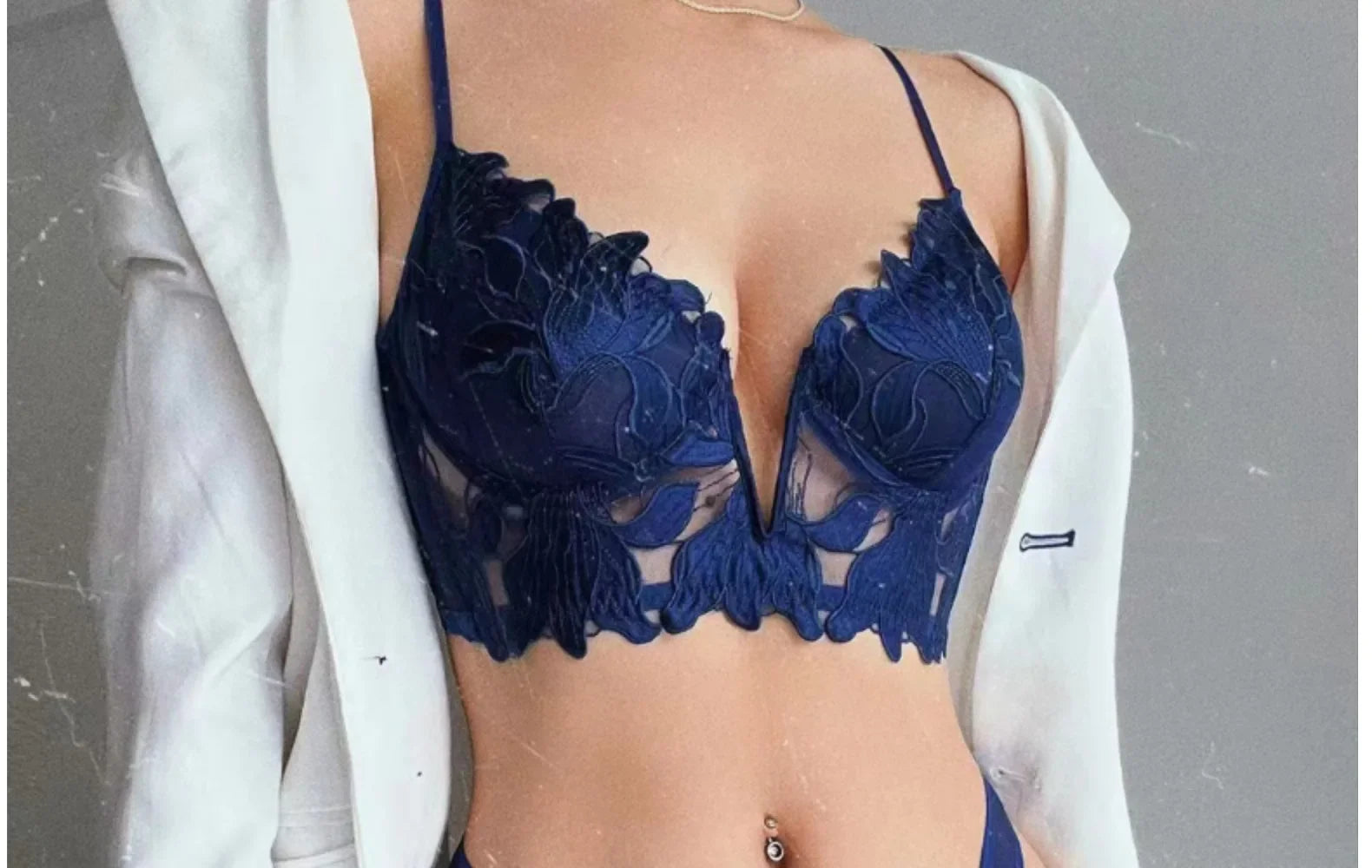 Women Lace Lingerie Set Elegant Sexy Bra Set See Through Underwear Ventilate Ladies Bra and Panty Set