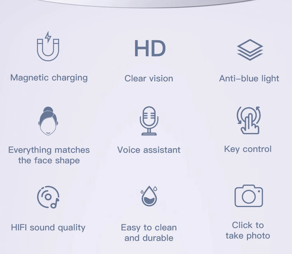 Wireless Bluetooth Headphones  Bluetooth Calling Smart Glasses Music Playback Anti-blue light glasse Waterproof Business glasses