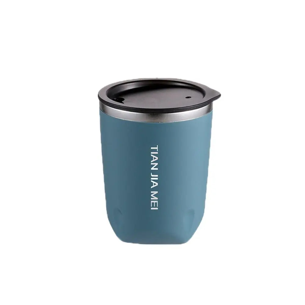 Drinkware 300ML Thermal Coffee Mug with Lid 304 Stainless Steel Vacuum Flask Leak-Proof Double Layer Insulated Tumbler Gift