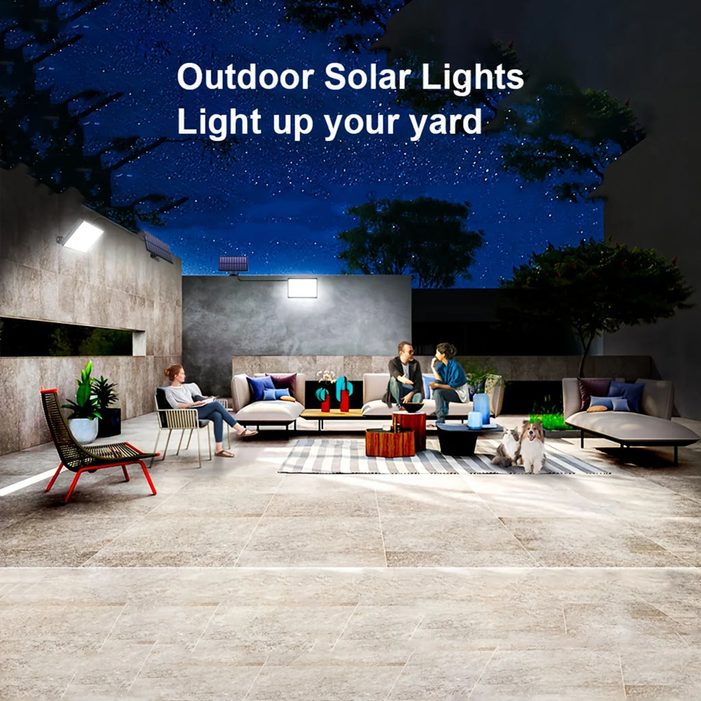 Solar Lights Outdoor 400LED Remote Solar Security Lights Outdoor Motion Sensor Waterproof Solar Wall Lamp Garden Patio Yard