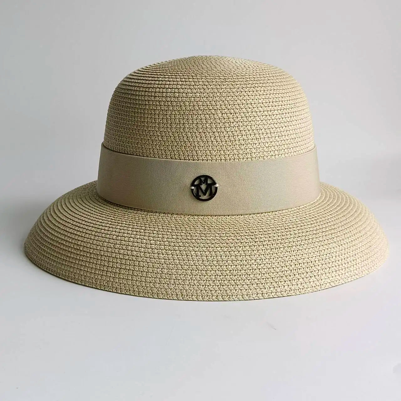 Summer Sun Hats Beach Hat Women Ladies Solid Plain Elegant Wide Brim Hat Female Round Top Floppy Straw sun hat