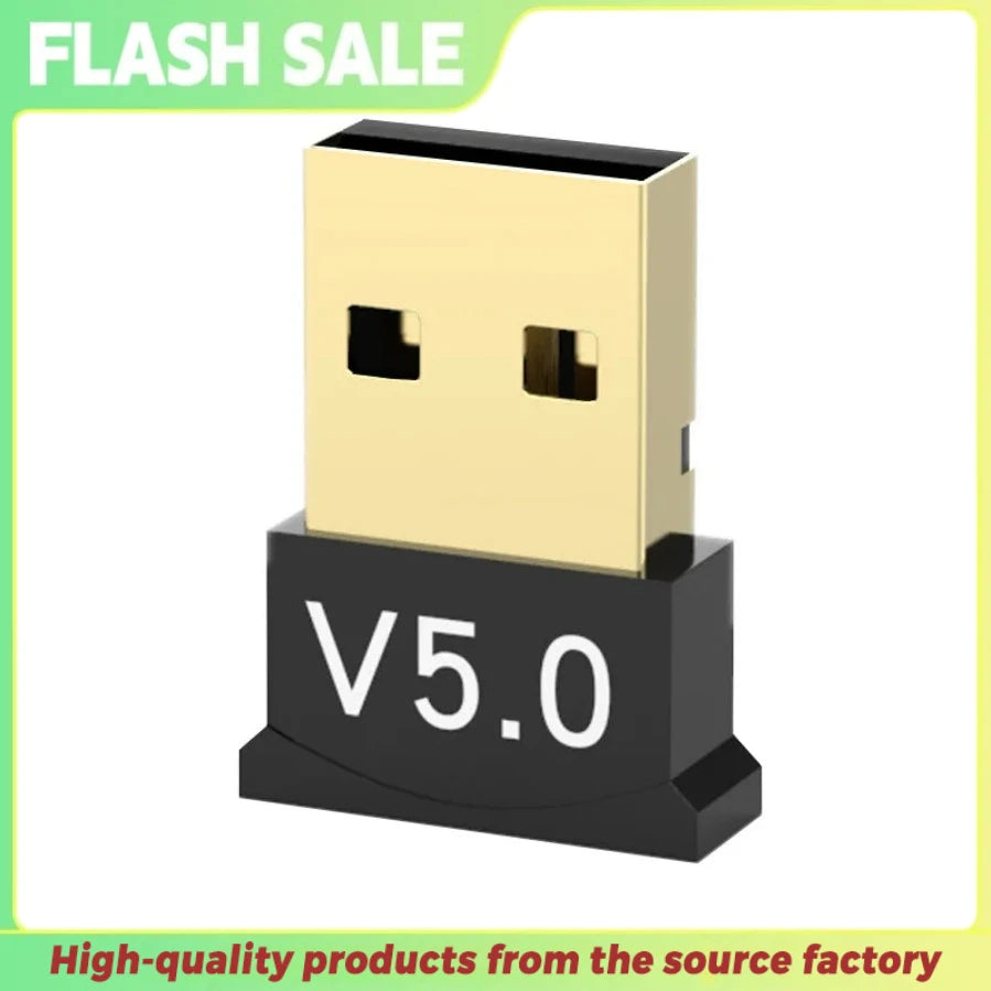 BGGQGG USB Bluetooth 5.0 Adapter Wireless Bluetooth 5.0 Receiver Dongle Transmitter Bluetooth USB Adapter For Computer PC Laptop