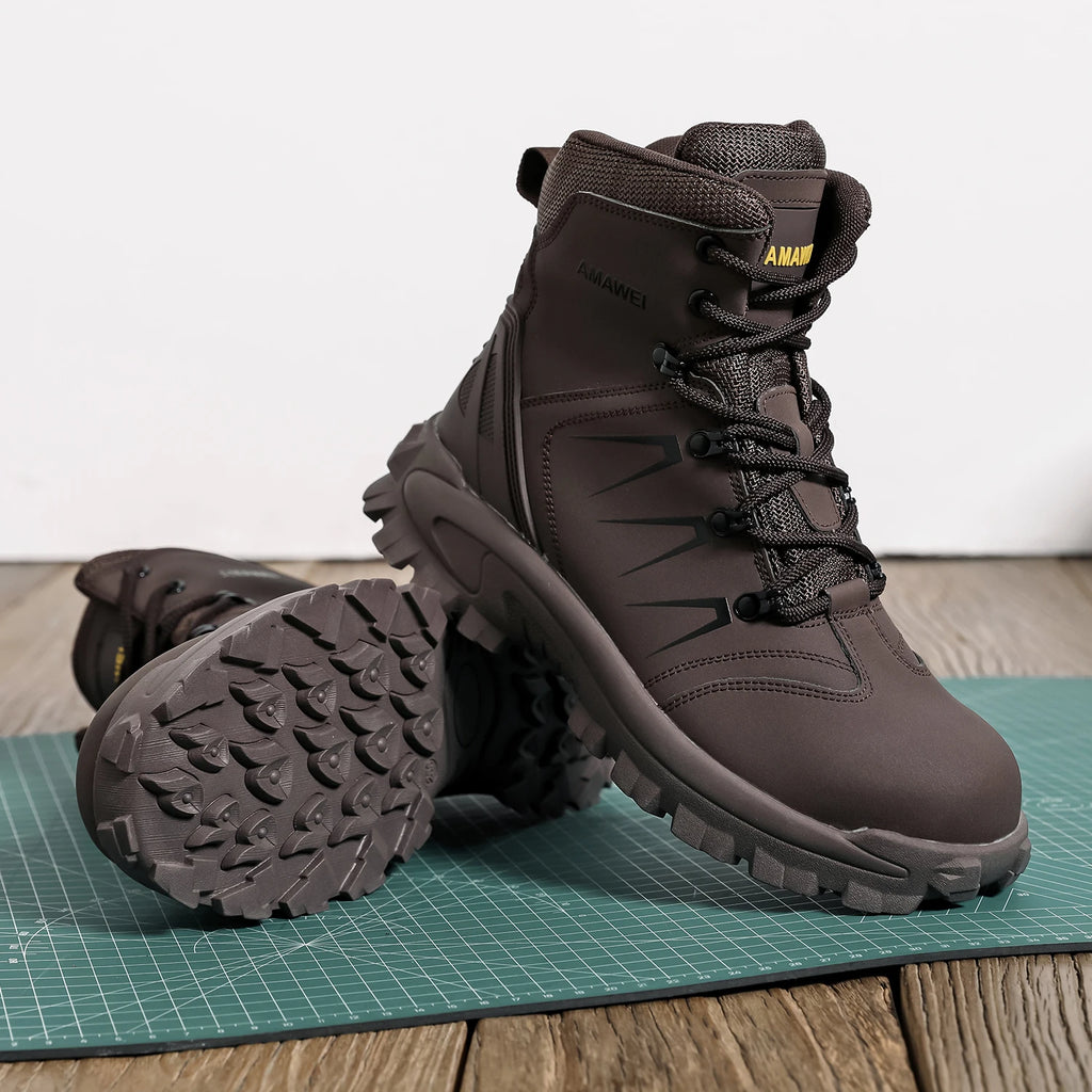 Steel Toe Safety Shoes Men's High Quality Industrial Work Boots Man Work Protection for the Feet Work Wear Free Shipping