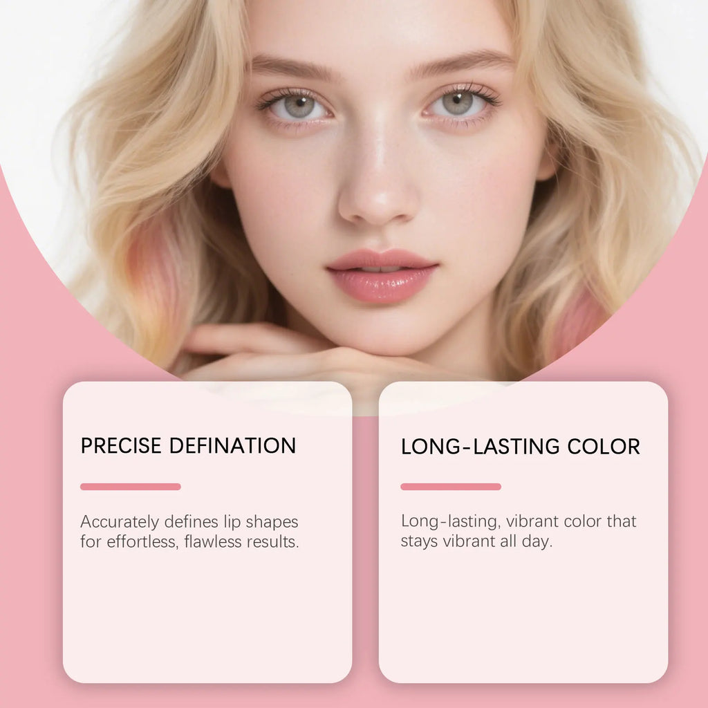 Long Lasting Waterproof Matte Lip Liner Peel-Off Lip Tattoo Tint Precise Reddish Brown Lip Contour Stain New