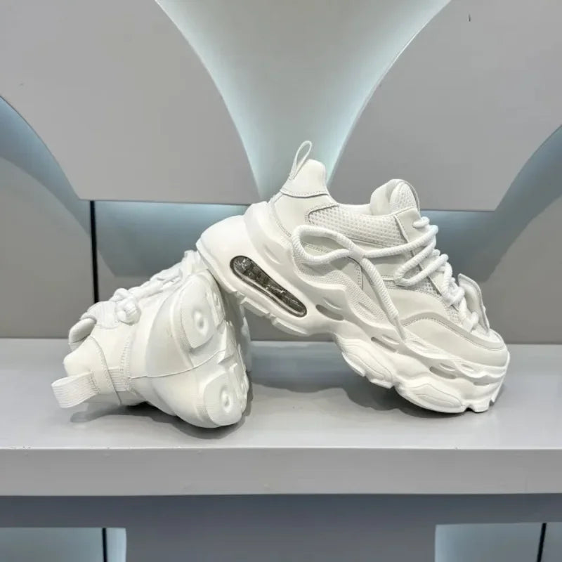 New Trendy Men's Shoes Thick Soled Tall Fashion Casual Shoes Comfortable Soft Soled Mountaineering Sports Shoes Sneakers Men