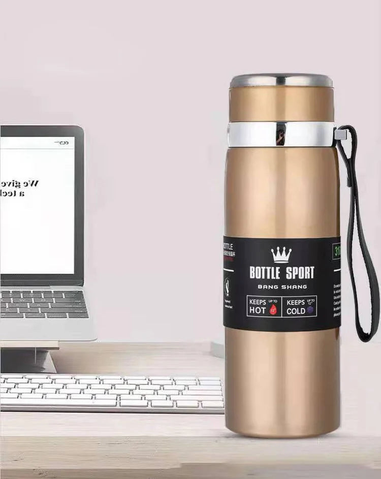 800ml Thermal Mug Double Wall 304 Stainless Steel Coffee Cup Vacuum Flask Thermos Water Bottle Tea Coffee Leak-proof Thermos Mug