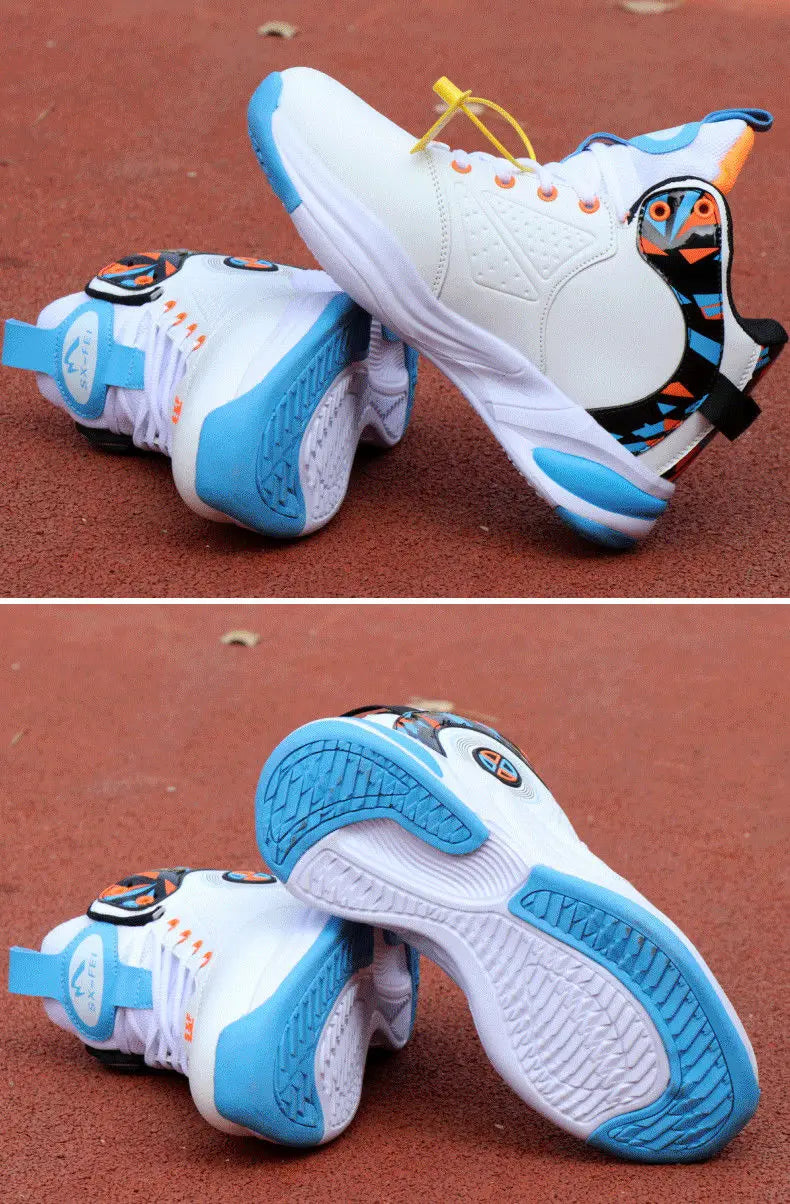 Men's High-Top Basketball Shoes New Wear-Resistant Sports Sneakers Athletic Outdoor Casual Training Boots