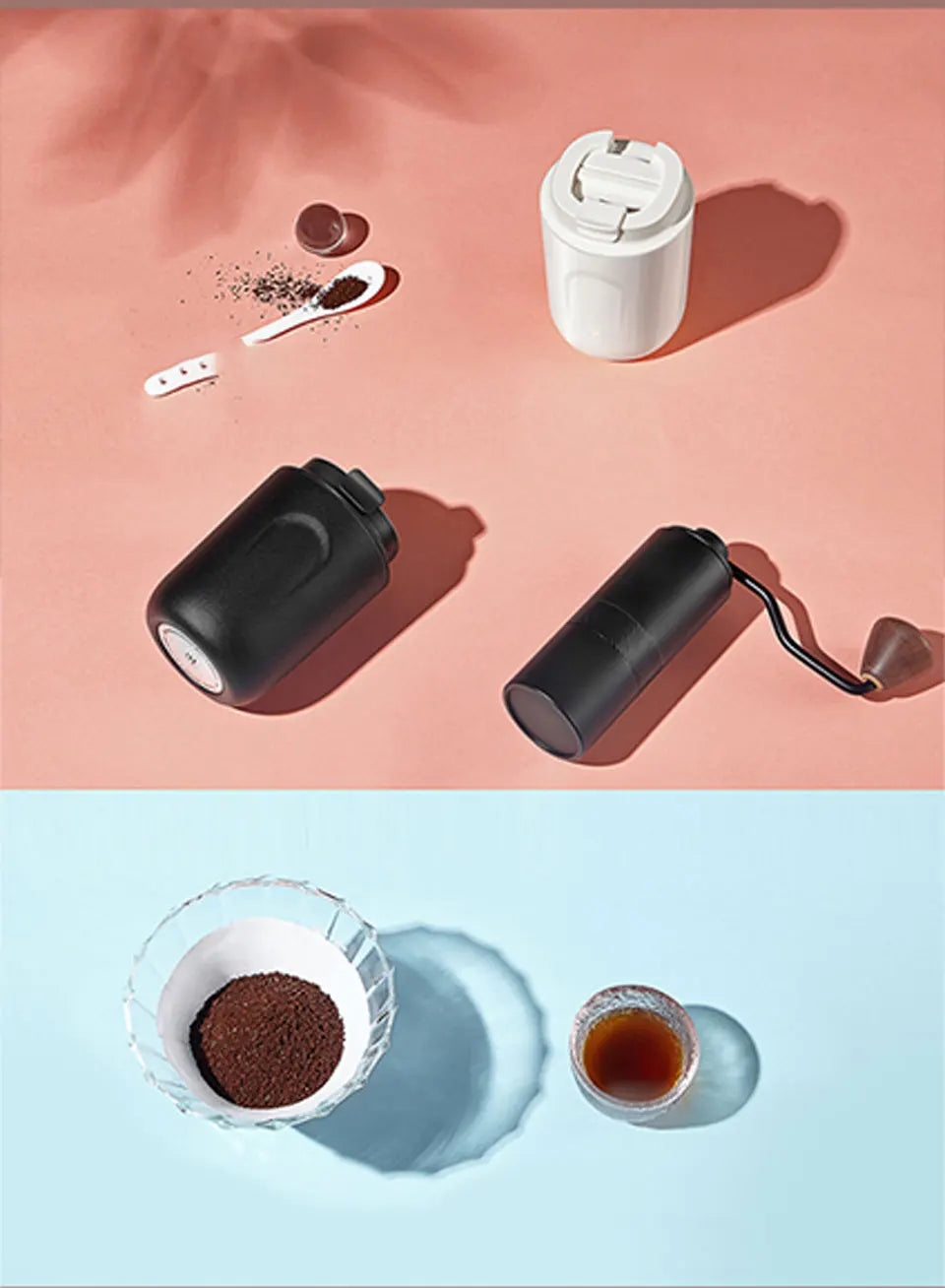 Insulated Water Bottle Thermal Coffee Travel Mug Tumbler Cup Stainless Steel Vacuum Insulated Thermos Flasks Leakproof Drinkware