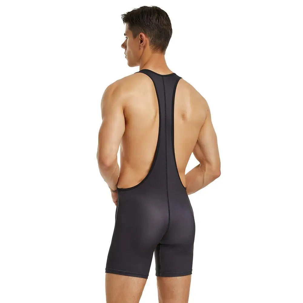 SEOBEAN Mens Undershirts Bodysuit Wrestling Singlet Fitness Workout One-piece Vest Bodywear Underwear Bodybuilding Jumpsuit