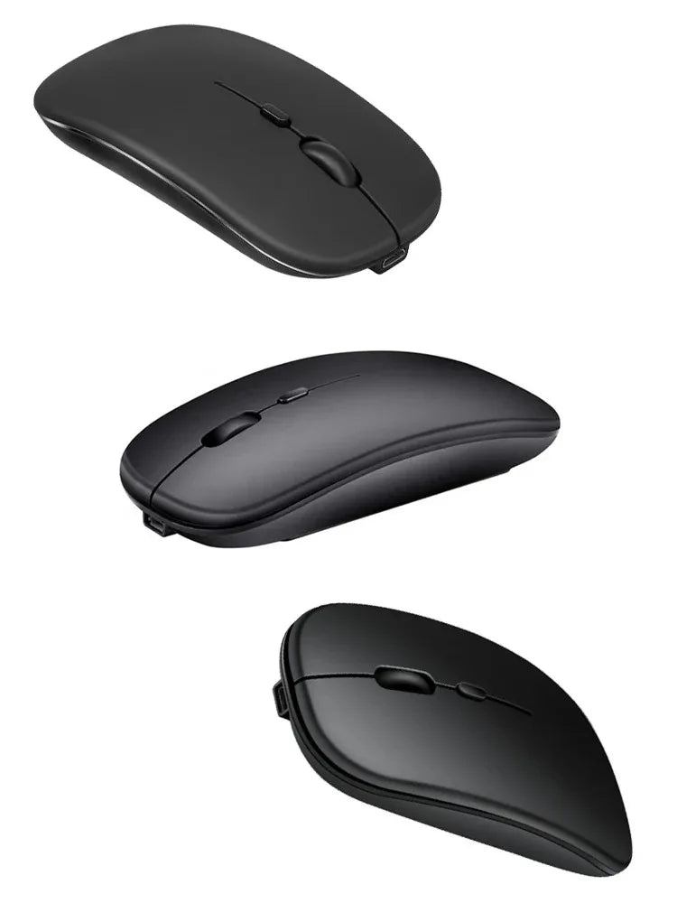 Wireless Bluetooth Mouse 2.4GHz Dual Modes RGB Rechargable Quiet Slim Wireless Mice Compatible For PC iPad Laptop PC Computer