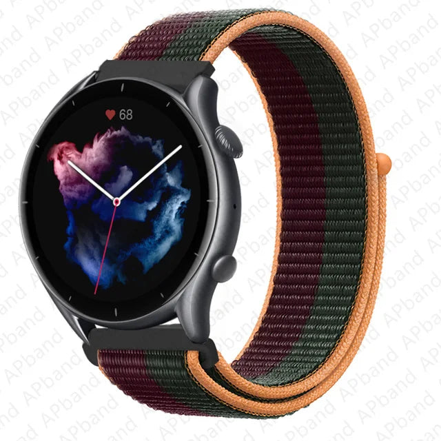 22mm 20mm Band for Samsung Galaxy Watch 7 FE 4 6 classic 5 Pro 3 active 2/correa Nylon Bracelet Huawei watch GT 2 3 pro 4 strap