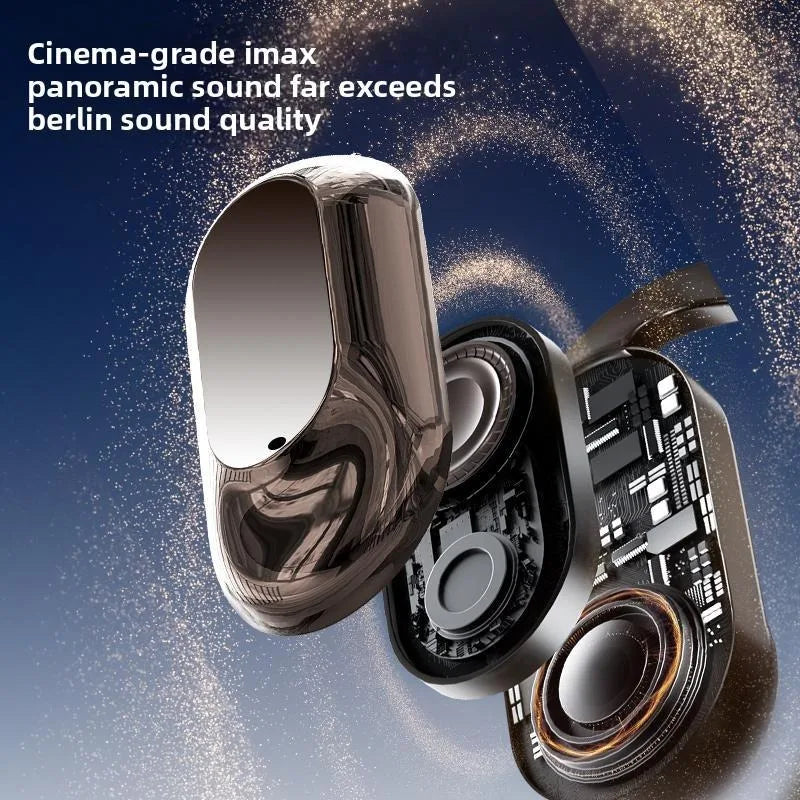 Bluetooth 5.3 Earphones True Wireless Headphones with Mic Button Control Noise Reduction Earhooks Waterproof Headset for Sports