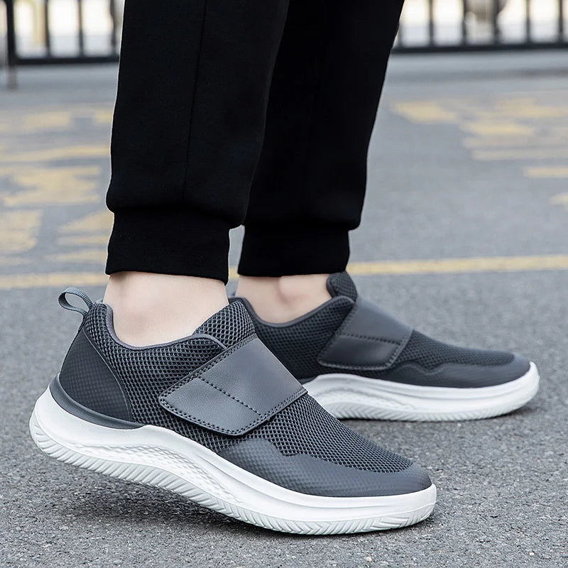 Men Orthopedics Wide Feet Swollen Walking Casual Shoes Thumb Eversion Adjusting Soft Comfortable Diabetic Man Shoes Big Size