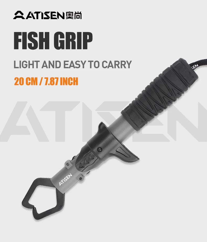 Fish lip pliers Grab Grip Tool Stainless Steel fish Holder Fishing tool Extended version TPR Handle Fishing Men's fishing tackle