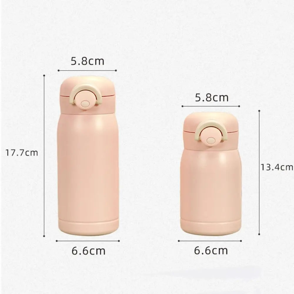 Thermal Coffee Mug 304 Stainless Steel Mini Thermos Cup Pop-up Lock 220/320ml Insulated Pocket Cup Small Capacity Vacuum Flask