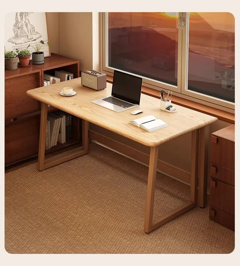 Small apartment folding desk integrated against the wall rectangular table rental room folding computer desk