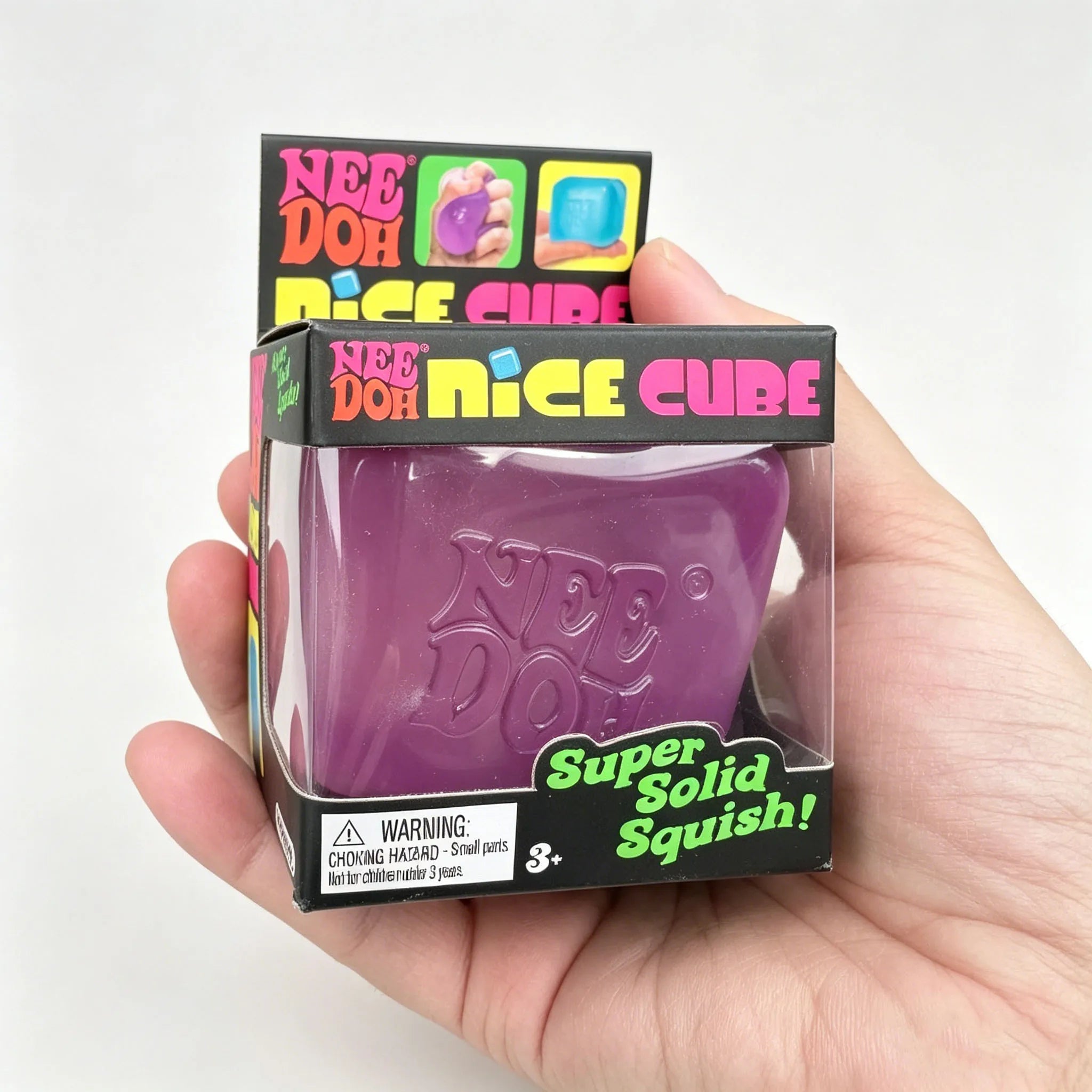 Needoh Nice Cube Fidget Sensory Cube, Stress Anxiety Relief Focus Tool Desk Toy for Adults and Kids