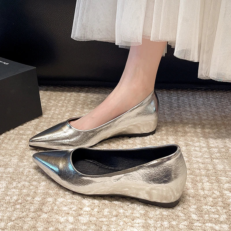 Fashionable low-heeled high-heel women's shoes, high heels, spring/summer new style, pointed-toe office commuting single shoes