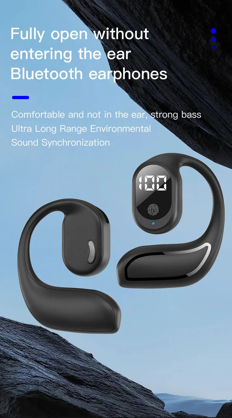 Wireless Headphone Bluetooth 5.3 Headset Hands-free Noise Control Stereo Music Earphone With Mic Work On All Smartphone