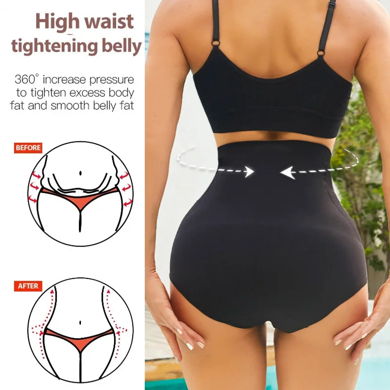 1/3PCS Slimming High Waist Tummy Control Panties Women Briefs Panty Shaper Slimming Underwear Butt Lifter Belly Body Shapewear
