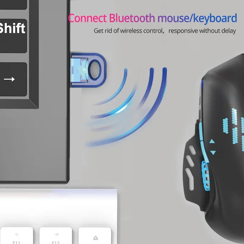 True 5.0 Bluetooth Adapter Usb Bluetooth Transmitter for Pc Computer Receptor Laptop Earphone Audio Printer Data Dongle Receiver