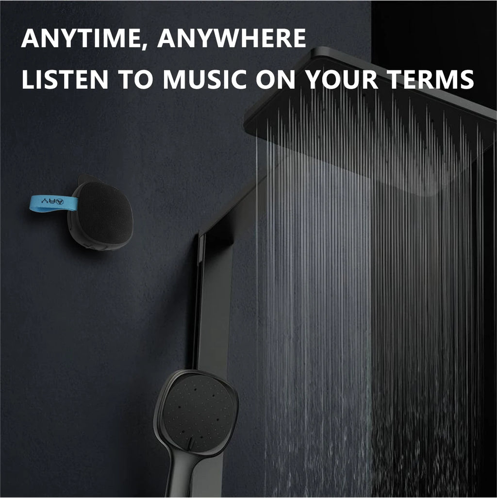Bluetooth bathroom speaker, portable small speaker, IPX-4 waterproof speaker, suitable for bathroom parties and outdoor travel