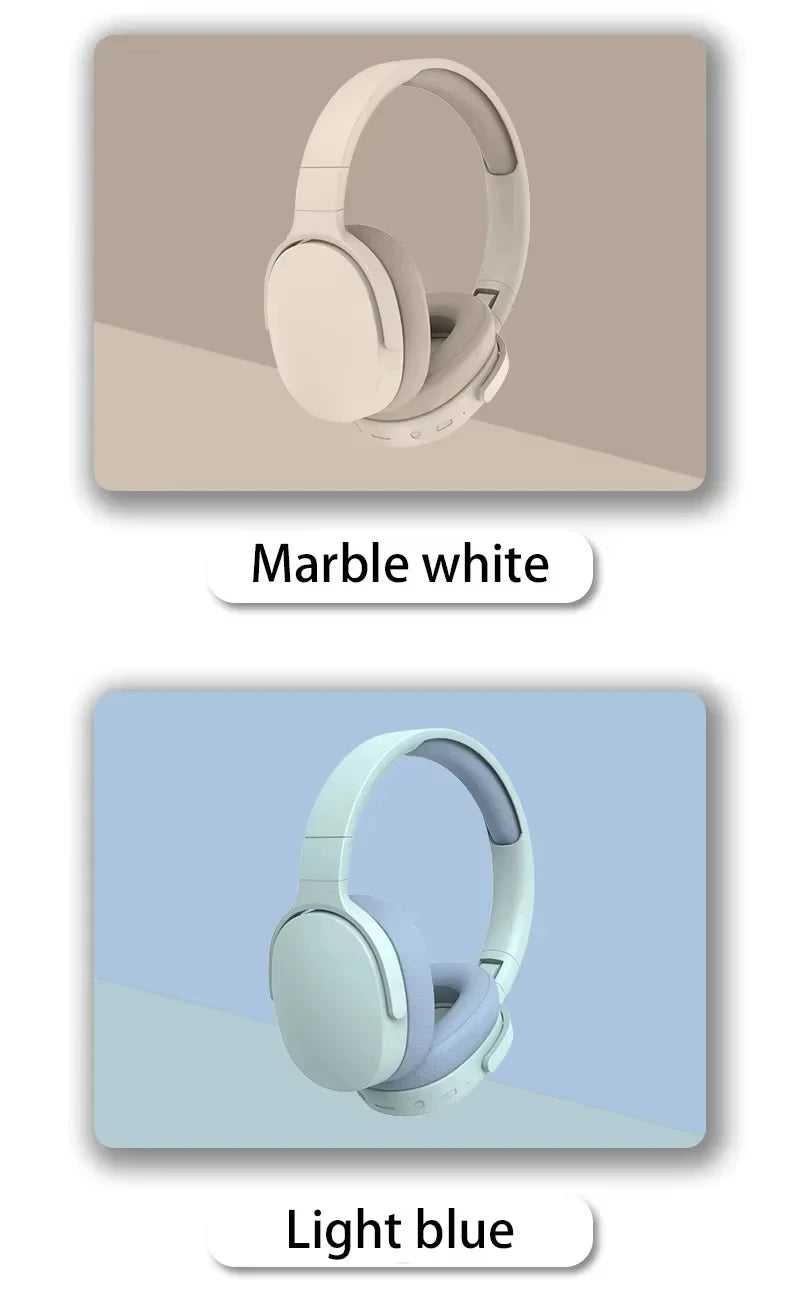 Wireless Bluetooth 5.3 Headphones over Ear Hifi Stereo Headsets True Sports with Earphones Tf/Aux Music Player with Mic