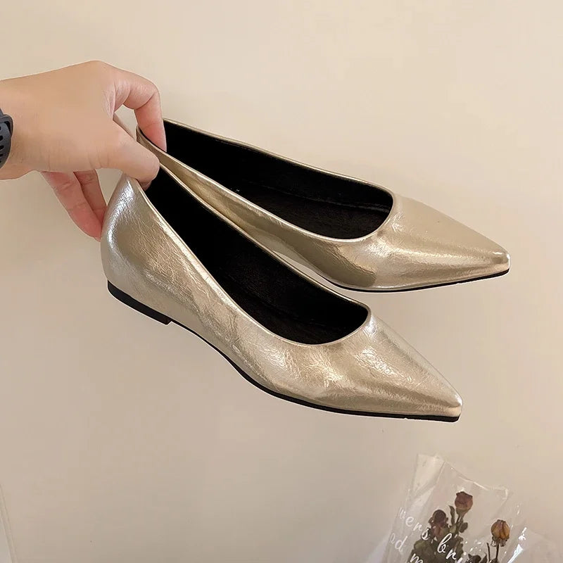 Fashionable low-heeled high-heel women's shoes, high heels, spring/summer new style, pointed-toe office commuting single shoes