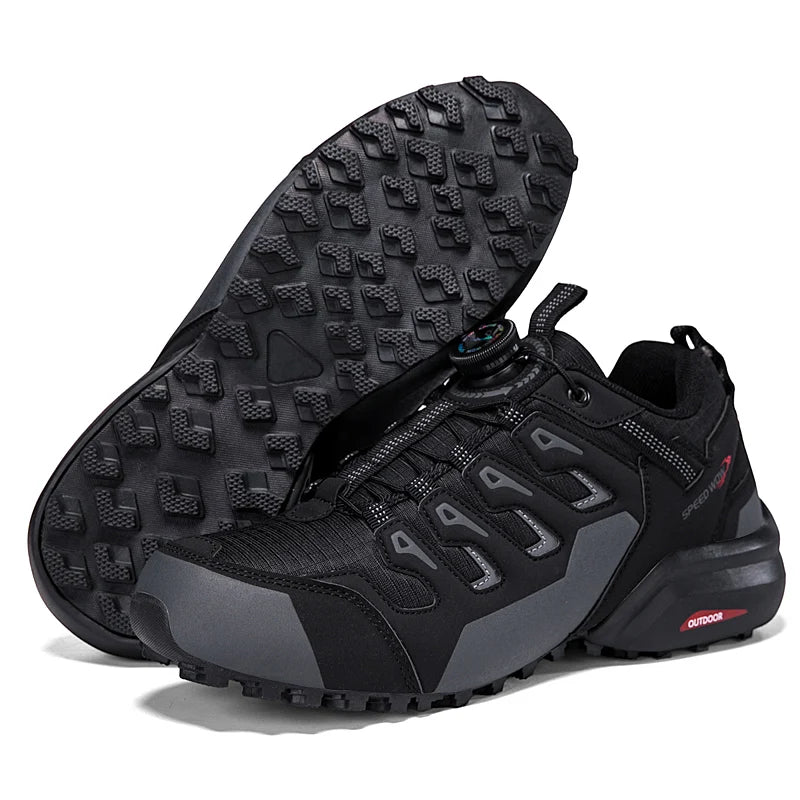 Men's Hiking Shoes Suede Leather Outdoor Shoes Wear-resistant Men Trekking Walking Hunting Tactical Sneakers