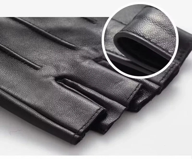 Fashion Half Finger Short Thin Punk PU Leather Gloves For Women Outdoor Driving Cycling Touch Screen Motorcycle Sports Fitness