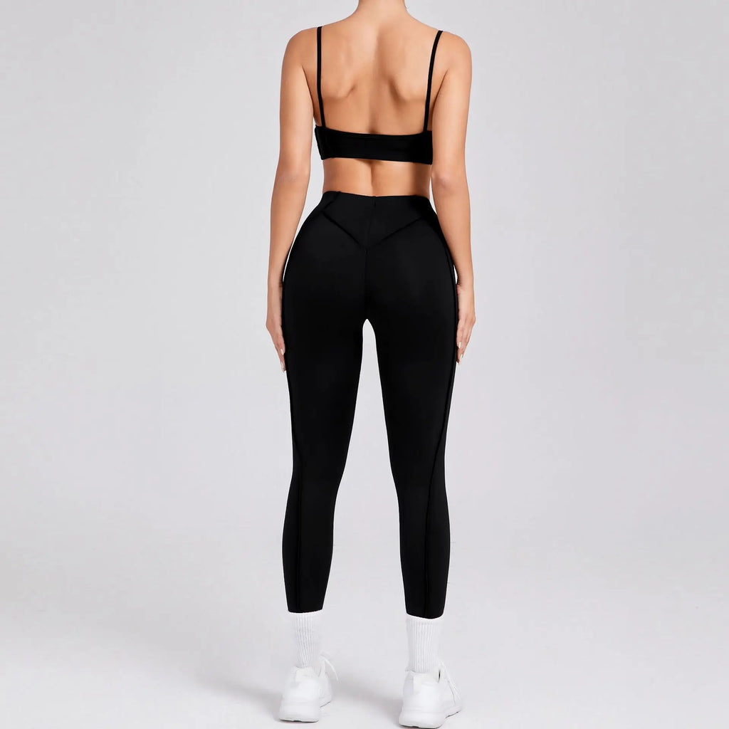 1/2 Pcs Yoga Bra Sets for Women Gym Suit Fitness Outfit High Waist Workout Leggings Activewear