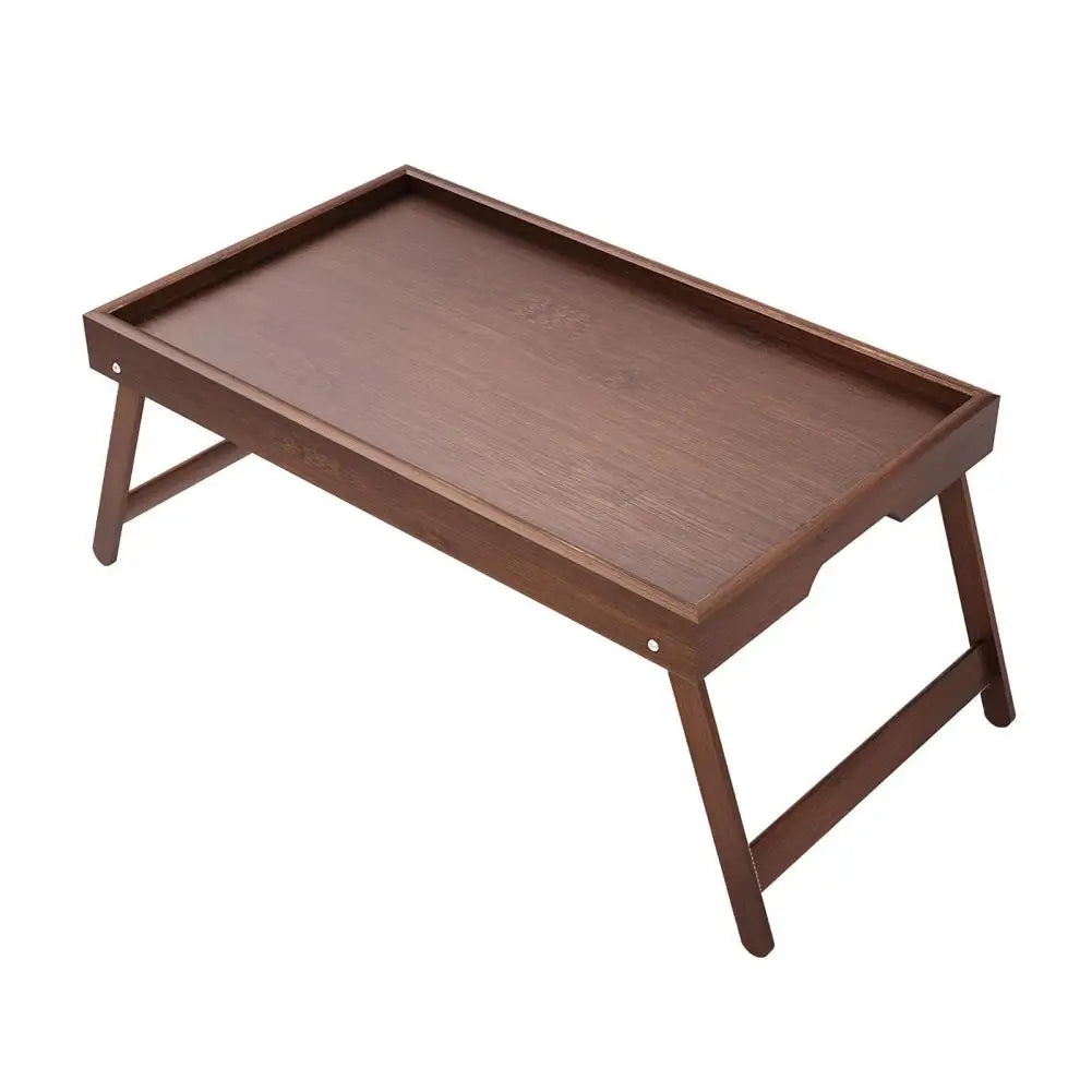 Folding Bed Table Bamboo Bed Tray Table for Breakfast Laptop Use Folding Legs for Easy Storage Serving Tray for Snacks Drawing