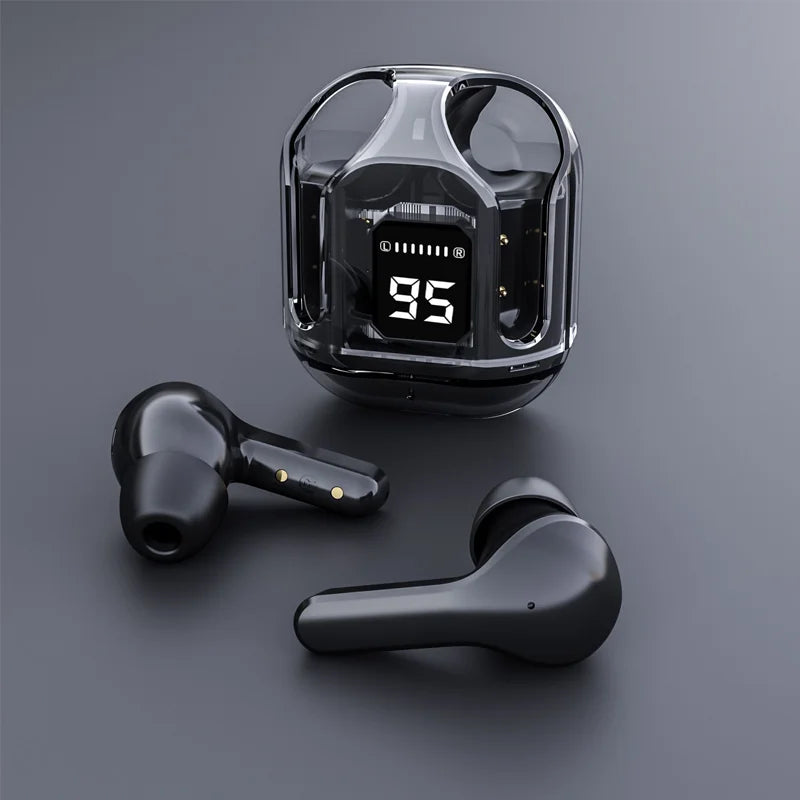 Wireless Bluetooth Earphones 5.3 LED Digital Display Portable Type-C Charging Dual Ear Stereo Surround Noise Free Microphone
