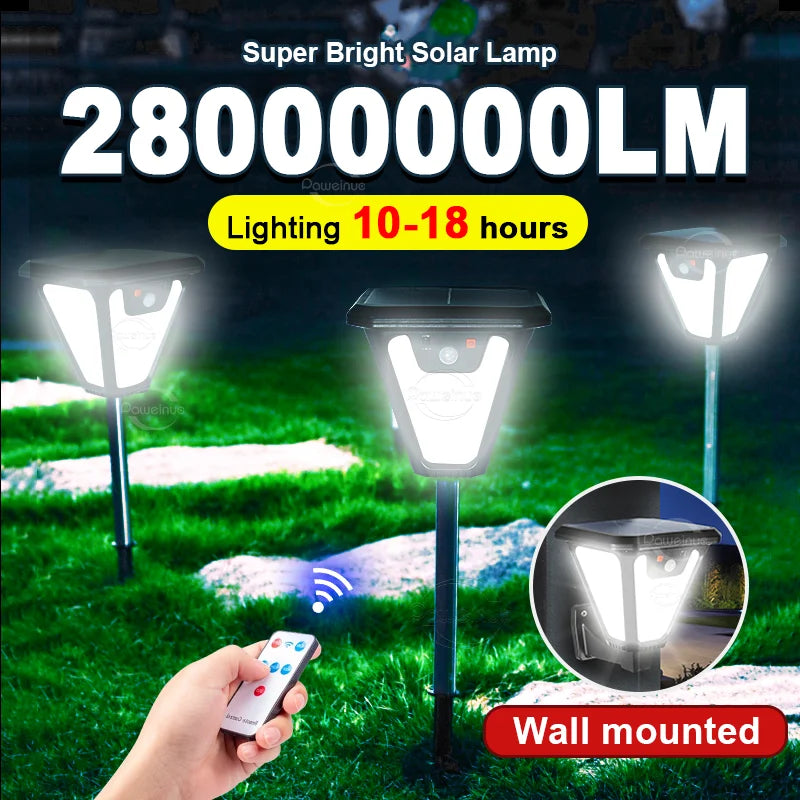 Solar Outdoor Lights USB Rechargeable Solar Lawn Lamp Motion Sensor 3 Modes Solar Wall Lamp Outdoor Waterproof Garden Yard Light
