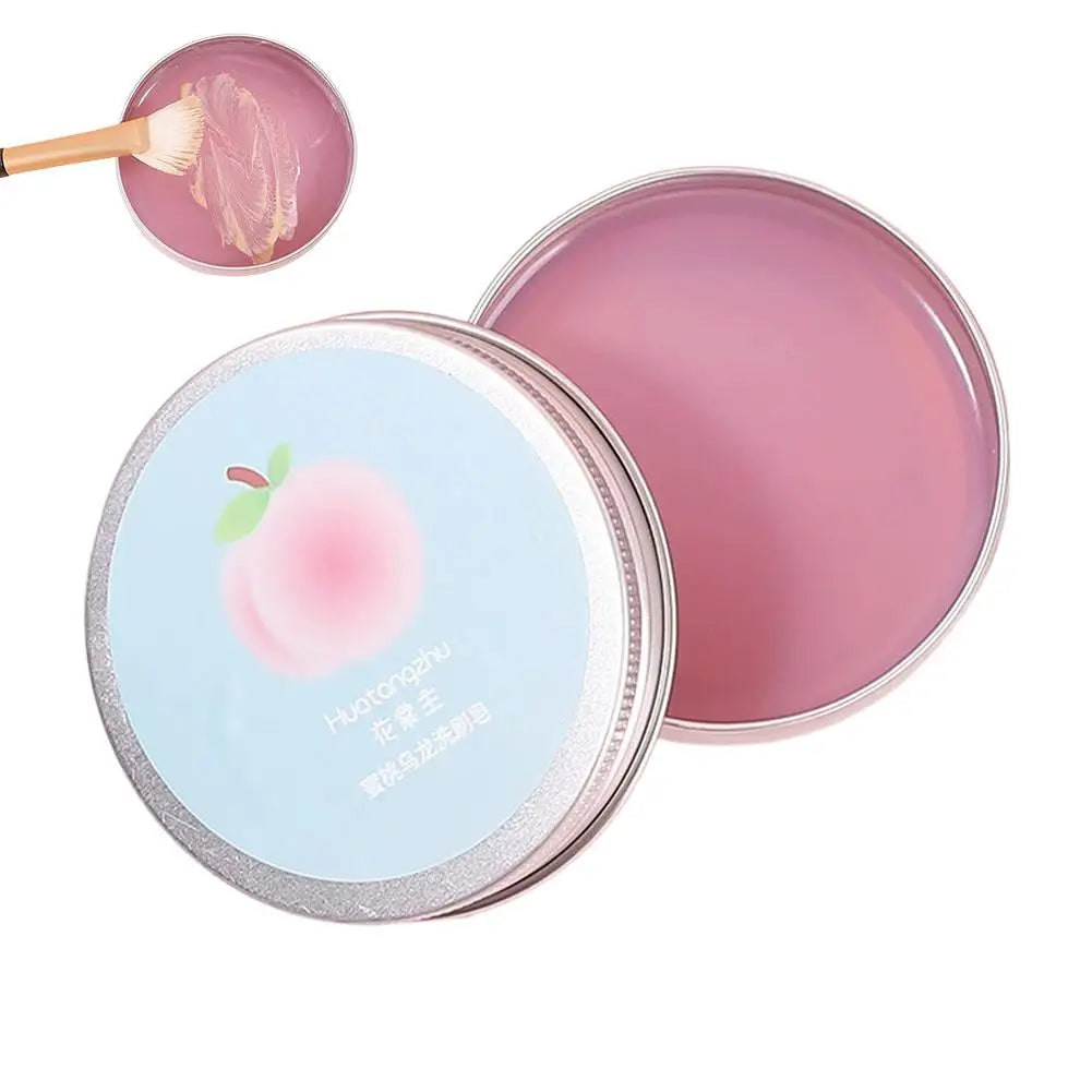 Makeup Brush Cleaner Soap /Silicone Mat, Deeply Cleans Cosmetic Color Removal for Synthetic & Natural Makeup Brushes & Sponges