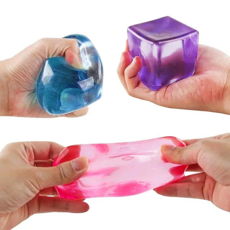 Needoh Nice Cube Sensory Stress Reliever Fidget Tool for Anxiety & Focus Desk Sensory Cube for Adults & Kids