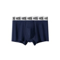 Lingerie Mesh Men's Flat Panties Mid Waist Ice Silk Shorts Boxers Traceless Underpants Seamless Briefs Gift