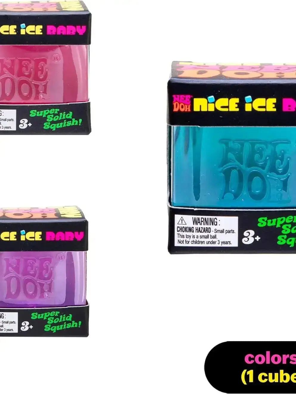 Needoh Nice Cube Fidget Sensory Cube, Stress Anxiety Relief Focus Tool Desk Toy for Adults and Kids