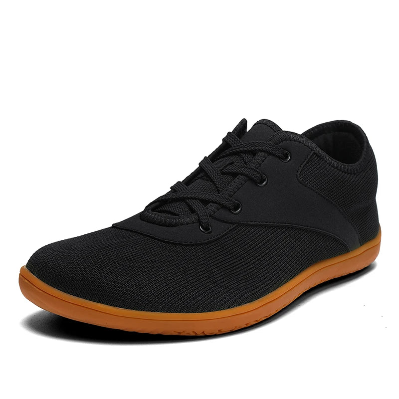 Men's barefoot walking shoes with wide toe and scattered minimalist shoes, suitable for gyms, driving offices.