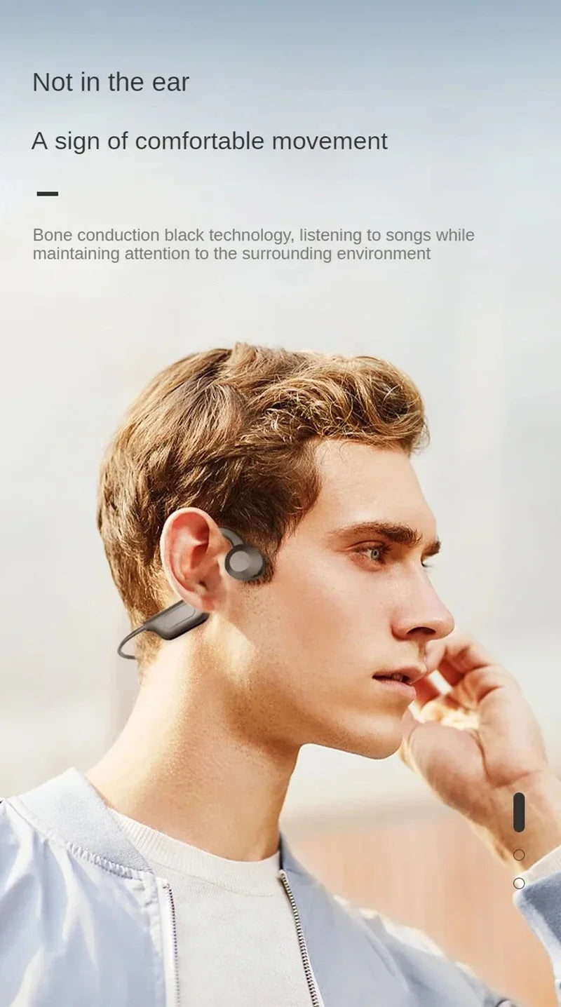 Bluetooth Bone Conduction Bluetooth Earphones Air Conduction Earphones Card Insertable Sports Waterproof Sweat Proof