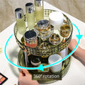 [CLOS] Rotating Cosmetic Storage Box Makeup Organizer Ins Desktop Finishing Perfume Tray Bathroom Skin Care Products Rack L B