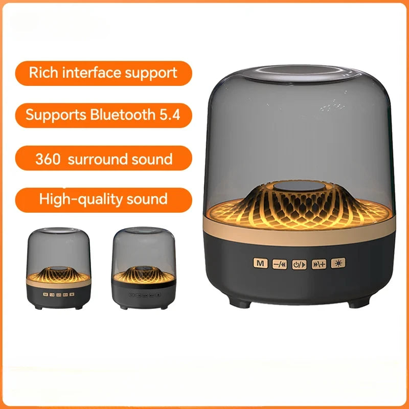 Bluetooth Soundbar With Breathing Lamp Subwoofer Hi-Fi Stereo Sound For Gaming Room Home Theater Decoration