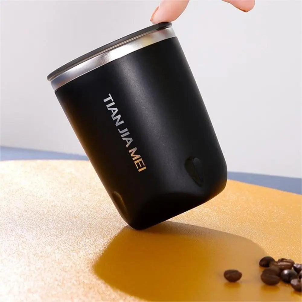 Drinkware 300ML Thermal Coffee Mug with Lid 304 Stainless Steel Vacuum Flask Leak-Proof Double Layer Insulated Tumbler Gift