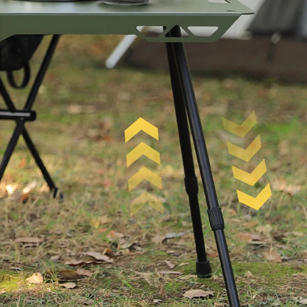 Folding Camping Table Legs Metal Foldable Workbench Legs Adjustable Height Furniture Legs Camping Equipment Outdoor Travel
