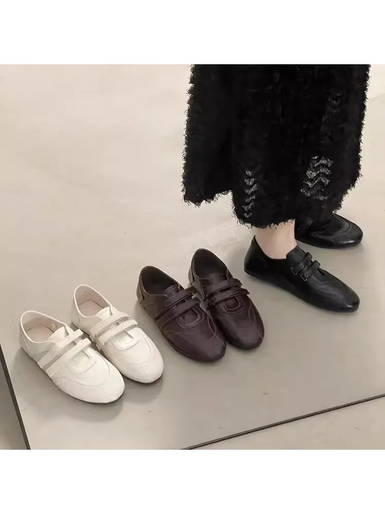 Women's Sneakers Flats Sport Shoes Fashion Loafers Shoes Casual Running Shoes Ballet Designer Walking Retro New Mujer Zapatos