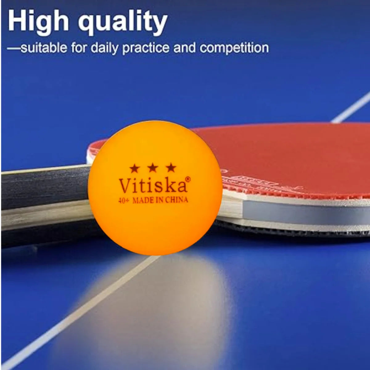 Ping Pong Paddle Set, Portable Table Tennis Set with Retractable Net & Carry Bag,40+ Pingpong Balls Indoor/Outdoor Games，gift